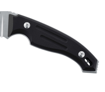 Fox Octopus Vulgaris FX.510 mes 11,5cm lemmet zwart G10 handvat + leren schede 2