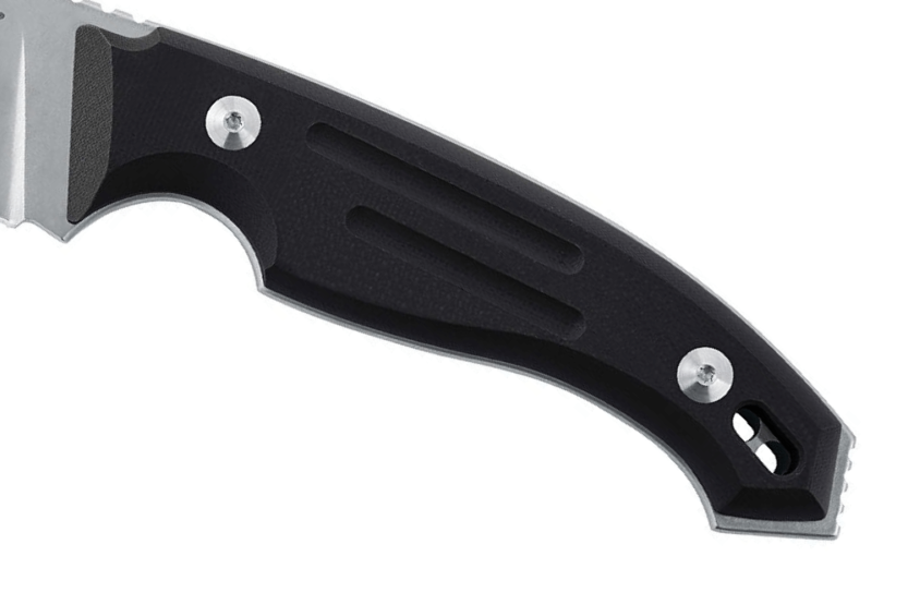 Fox Octopus Vulgaris FX.510 coltello 11,5 cm lama nera manico G10 + fodero in pelle