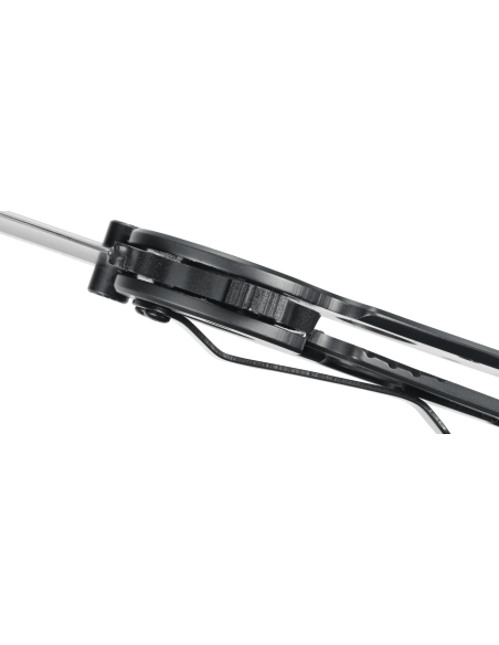 Navalha dobrável preta CRKT M16-03KS com cabo com orifício de 12 cm
