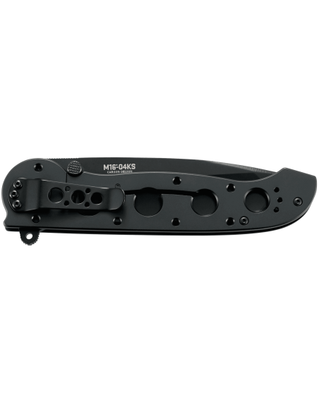 CRKT M16-03KS coltello pieghevole nero con manico a fori da 12 cm