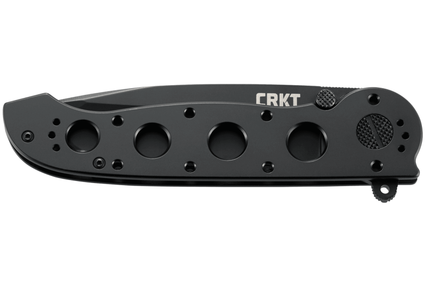 Navalha dobrável preta CRKT M16-03KS com cabo com orifício de 12 cm