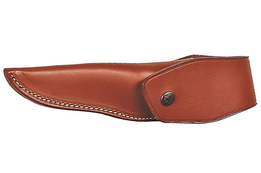 Navaja plegable Fox Special Hunter 648 con mango de ciervo auténtico de 11 cm + funda de cuero