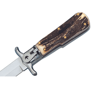 Fox Special Hunter 648 vouwmes 11cm echt herten handvat + leren schede 2