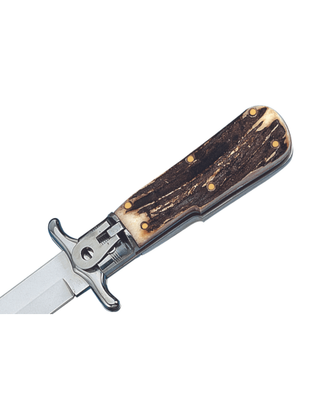 Fox Special Hunter 648 foldekniv 11 cm ægte hjorteskæfte + læderskede