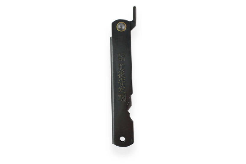 Taschenmesser Higonokami Kanetsune Klinge 7cm Stahlgriff schwarz