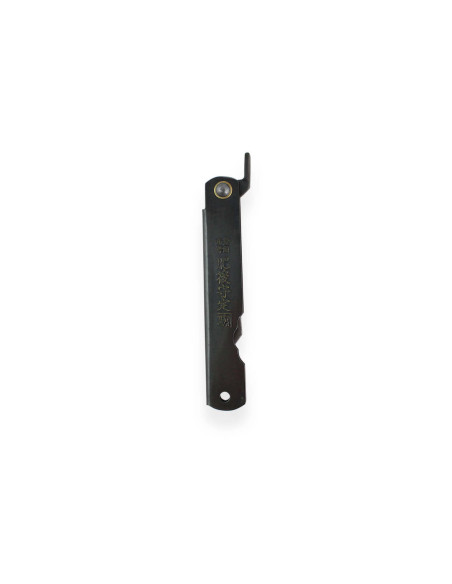 Taschenmesser Higonokami Kanetsune Klinge 7cm Stahlgriff schwarz