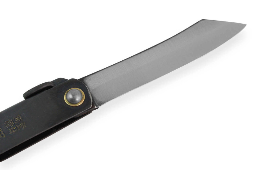 Taschenmesser Higonokami Kanetsune Klinge 7cm Stahlgriff schwarz