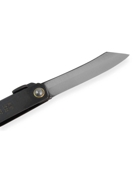Taschenmesser Higonokami Kanetsune Klinge 7cm Stahlgriff schwarz