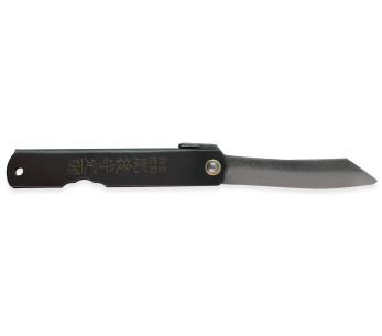 Higonokami Kanetsune lommekniv 7,5 cm blad svart stålhåndtak
