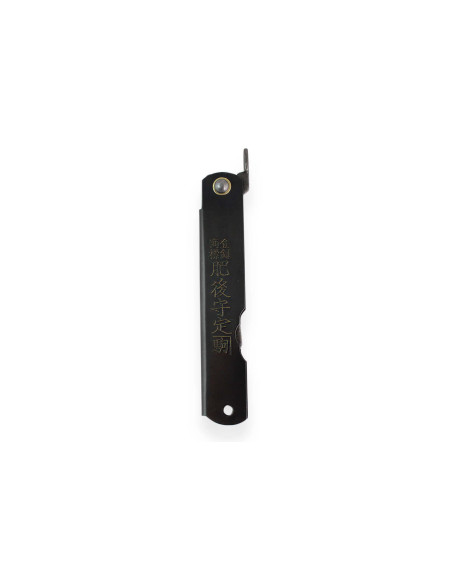Higonokami Kanetsune taskuveitsi 7.5cm terä musta teräskahva
