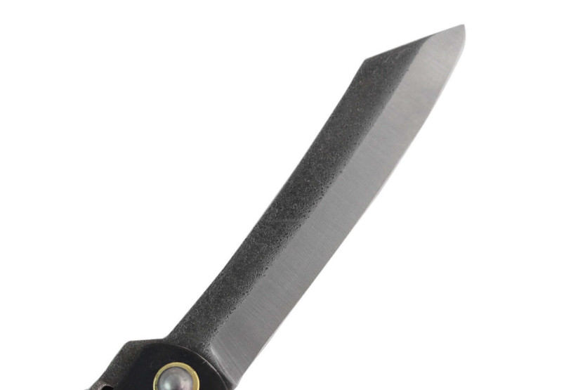 Higonokami Kanetsune fickkniv 7,5cm blad svart stålhandtag