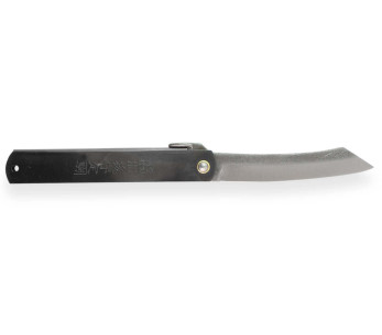 Higonokami Kanetsune fickkniv 9,5 cm blad svart stålhandtag