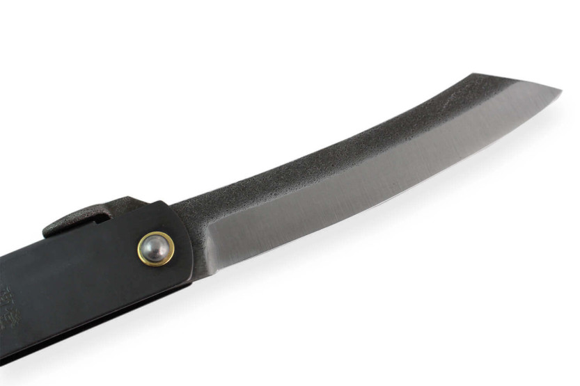 Higonokami Kanetsune lommekniv 9,5 cm blad svart stålhåndtak