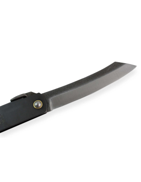 Canivete Higonokami Kanetsune Lâmina de 9,5 cm Cabo de aço preto