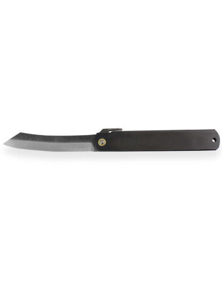 Canivete Higonokami Kanetsune Lâmina de 9,5 cm Cabo de aço preto