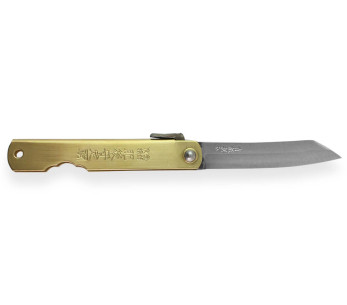 Higonokami Kanetsune lommekniv 7 cm blad messinghåndtak