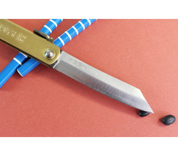 Higonokami Kanetsune taskuveitsi 7cm terä messinki kahva 2