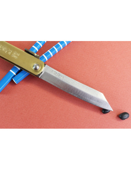 Higonokami Kanetsune zakmes 7cm lemmet messing handvat