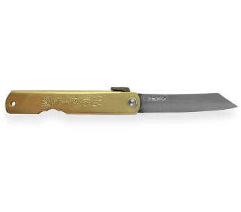 Higonokami Kanetsune lommekniv 7,5 cm blad messinghåndtak