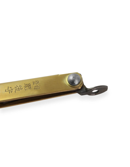 Taschenmesser Higonokami Kanetsune 4cm Stahl SK-5 Messinggriff