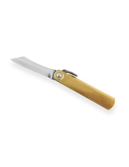 Taschenmesser Higonokami Kanetsune 4cm Stahl SK-5 Messinggriff