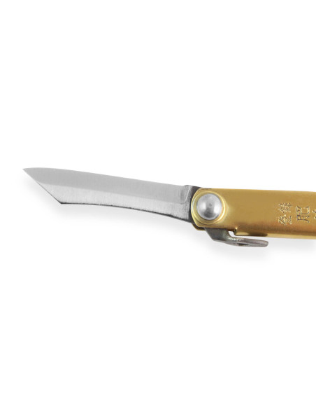 Taschenmesser Higonokami Kanetsune 4cm Stahl SK-5 Messinggriff