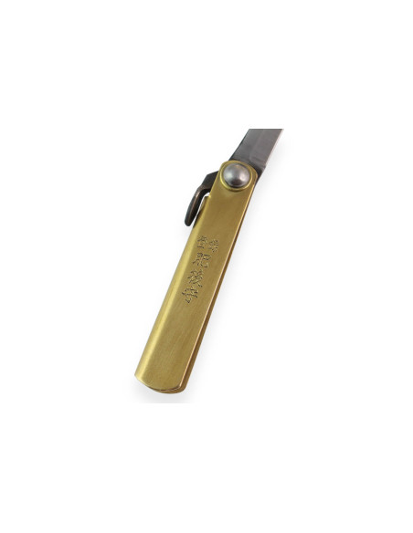 Taschenmesser Higonokami Kanetsune 4cm Stahl SK-5 Messinggriff
