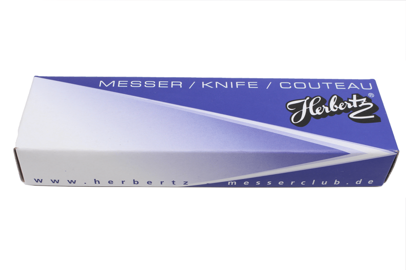 Herbertz folding mushroom knife stainless steel 7.5cm with brush