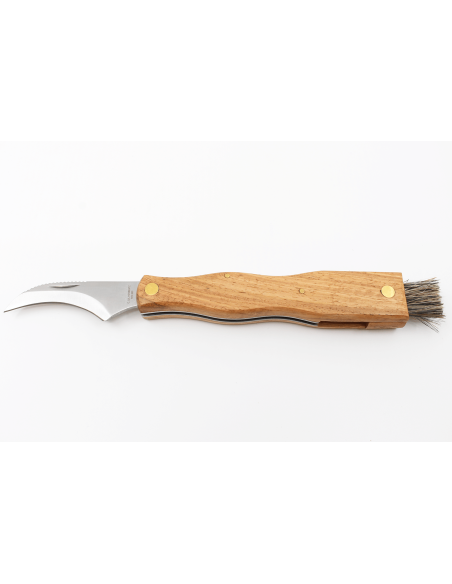 Herbertz coltello pieghevole a fungo in acciaio inox 7,5 cm con spazzola
