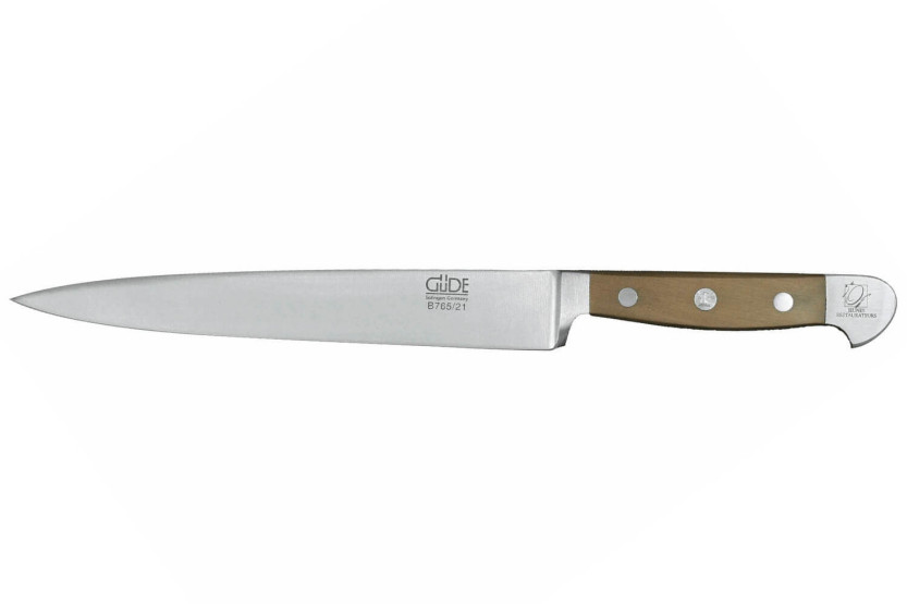 Faca de trinchar em aço forjado Güde Alpha Poire 21cm