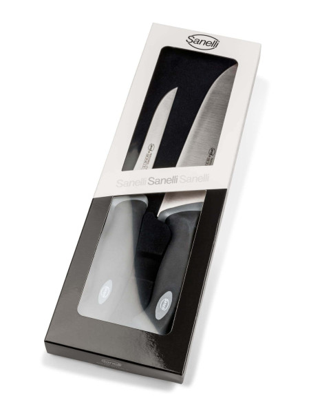 Sett med 2 SANELLI Gourmet profesjonelle slakterkniver, boner 16 cm + slakter 22 cm
