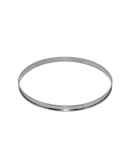 De Bu yer stainless steel tart rim 28cm - height 2cm