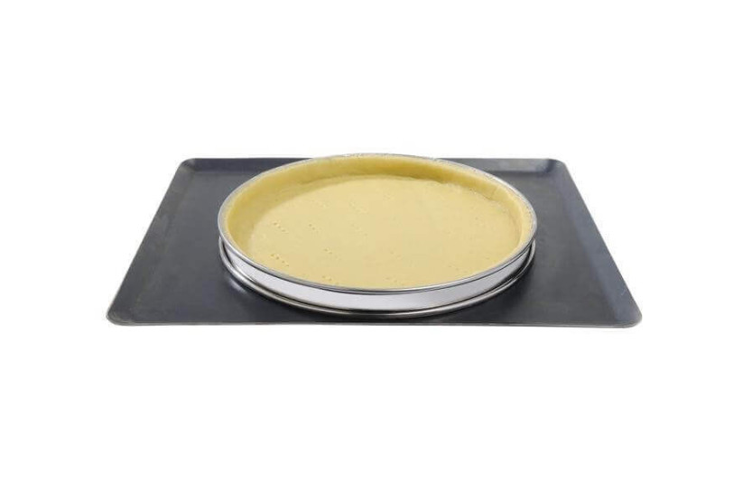De Bu yer pajring i rostfritt stål med rullad kant 28cm - höjd 2cm