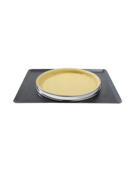 De Bu yer stainless steel tart ring with rolled edge 28cm - height 2cm