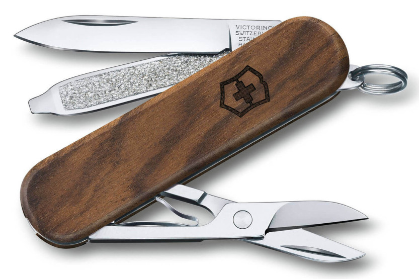 Victorinox Swiss Pocket Knife 3 pieces 58mm Classic SD Walnut 5 functions