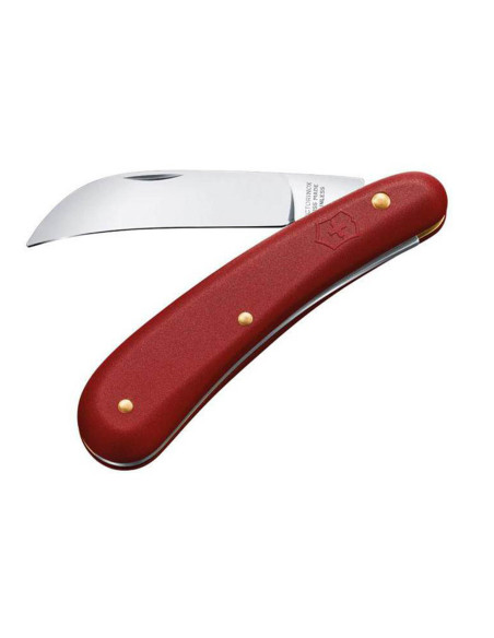 Cuchillo Victorinox 11cm serpette con mango de nylon rojo