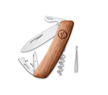 SWIZA D03 multifunktionskniv valnötsträ 11 funktioner 95mm