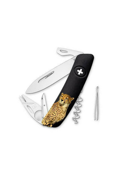 SWIZA TT03 Leopard multifunction knife 11 functions 95mm