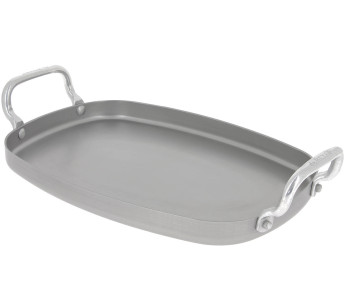 De Buyer Mineral B 38x26cm chapa de ferro com 2 pegas