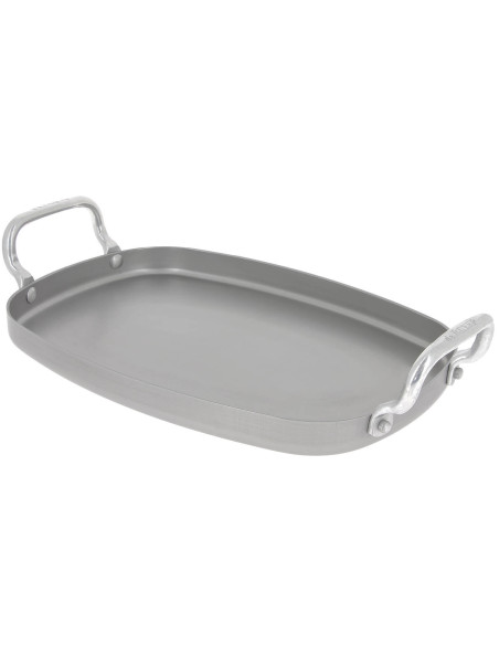 Plancha De Bu yer Mineral B 38x26cm in iron with 2 handles