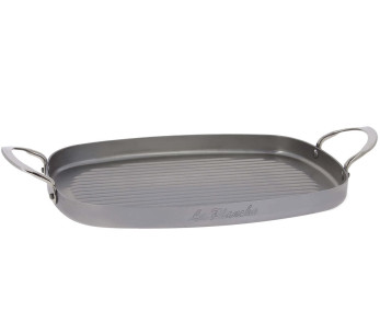 De Buyer Mineral B plancha de hierro 38x26cm con 2 asas de acero inoxidable