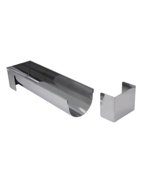 De Buyerultrafunctionele uitneembare ronde goot 30x7,5 cm roestvrij staal