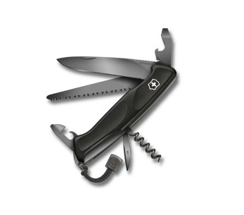 Victorinox Sveitsin taskuveitsi Ranger grip 55 onyx Black Edition 130mm 12 toimintoa 12 toimintoa