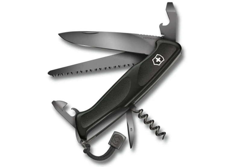 Victorinox Swiss Pocket Knife Ranger grip 55 onyx Black Edition 130mm 12 functions