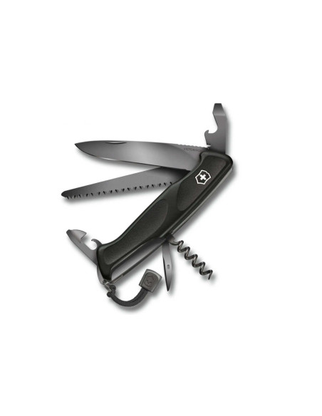 Victorinox Zwitsers zakmes Ranger grip 55 onyx Black Edition 130mm 12 functies