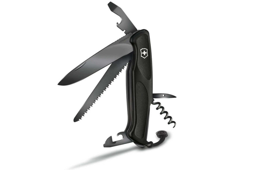 Victorinox Swiss Pocket Knife Ranger grip 55 onyx Black Edition 130mm 12 functions