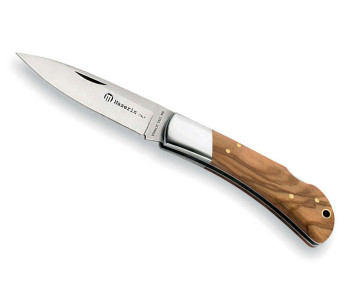 Cuchillo plegable Maserin 126 10cm mango de madera de olivo