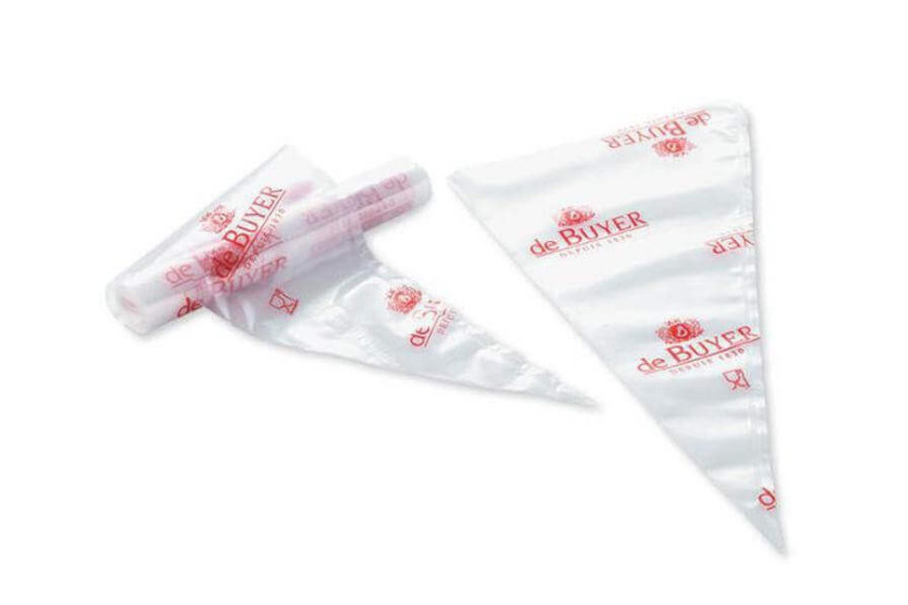 Rolo de 20 sacos de pasteleiro profissionais descartáveis em polietileno de 40 cm