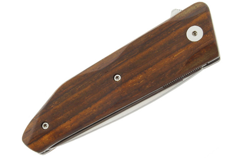 Coltello pieghevole Salamandra Hela con manico in cocobolo da 11 cm + fodero