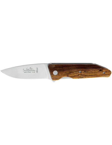 Navaja plegable Salamandra Hela con mango de bocote de 11 cm + funda